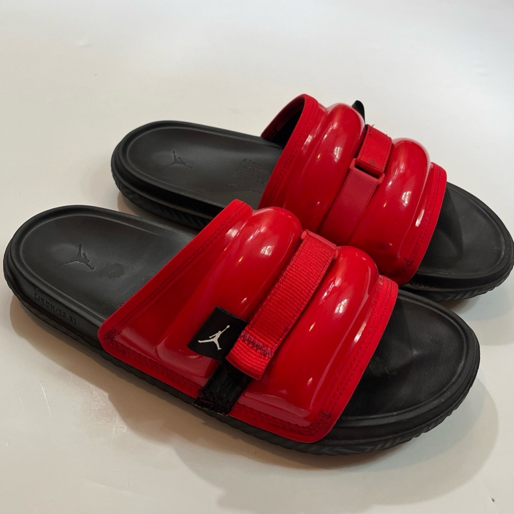 Nike Super Play Slides Patent Red DM1683-601 Men's 15